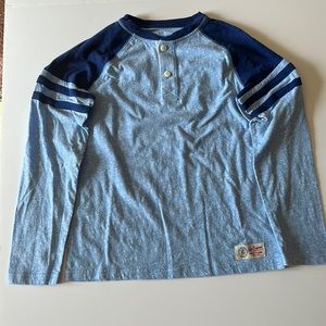 Blue Marled Long Sleeve Shirt - like new